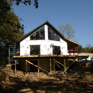 Loft in Hampton, exterior construction deck