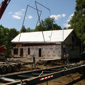 Loft in Hampton, setting crane
