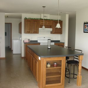 Custom in Waucoma, kitchen island