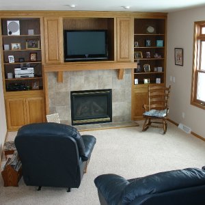 Mapleton in Decorah, family room