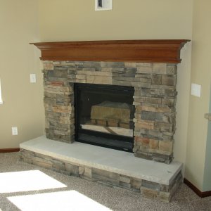 Northwood in Calmar, fireplace