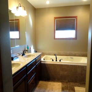 Cambridge in Evansdale, master bath