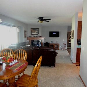 Cambridge in Evansdale, dining and living rooms